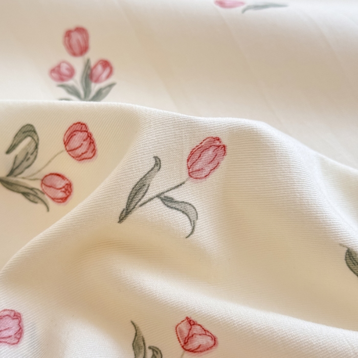 91家纺网 家纺一手货源 找家纺 （总）2025新款针织棉双层纱印花单床笠 床笠三件套