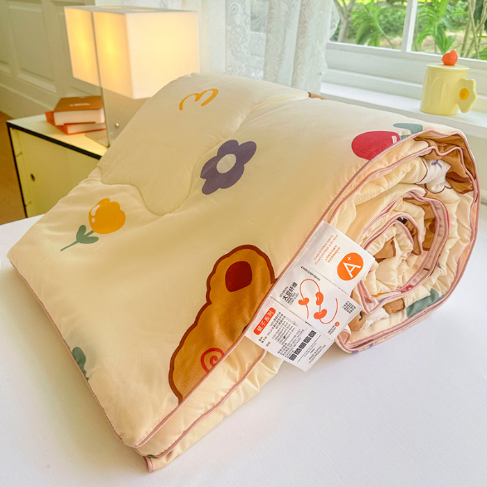 91家纺网 家纺一手货源 找家纺 友承家纺 2025新款A类母婴级大豆夏被夏凉被空调被 baby熊