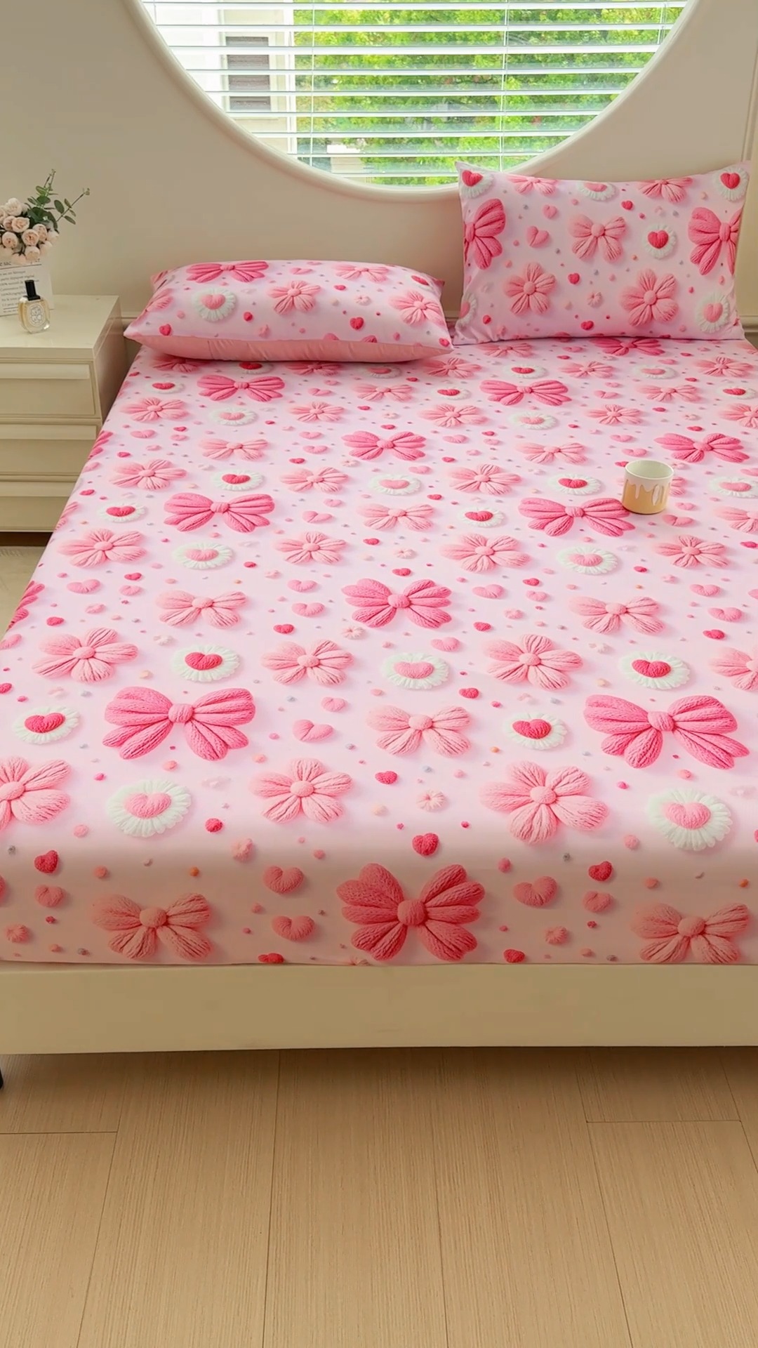 91家纺网 家纺一手货源 找家纺 （总）2025新款5D专版数码印花凉感磨毛单床笠 床笠三件套