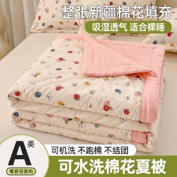91家纺网 家纺一手货源 找家纺 （总）雪鲨家纺  2025新款A类水洗棉夏被新疆棉花夏凉被空调被可机洗薄被子被芯,豆沙,粉色,军绿,蓝灰,水绿,杏黄,烟灰,紫色,草莓粉,草莓紫,格调,菊花粉,菊花蓝,小熊,雨伞粉,雨伞蓝,郁金香紫