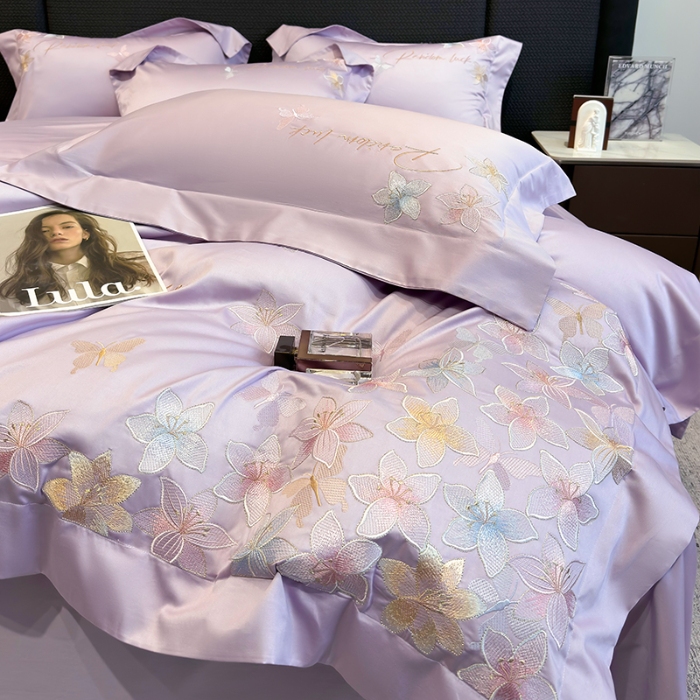 91家纺网 家纺一手货源 找家纺 （总）（总）星蕴家纺 2025新款澳棉正宗长绒棉四件套-诺兰