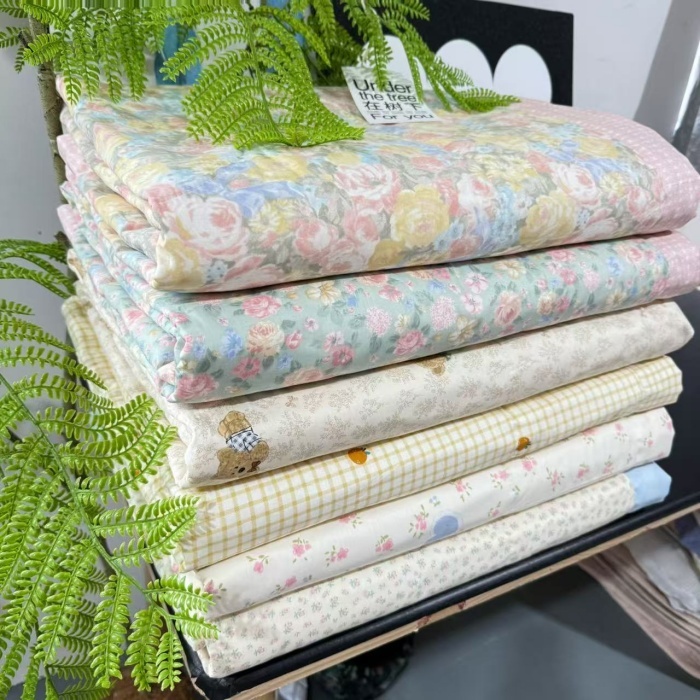 91家纺网 家纺一手货源 找家纺 （总）纯棉夏凉被200*230 全棉双人空调被夏季纯棉碎花薄被子可水洗