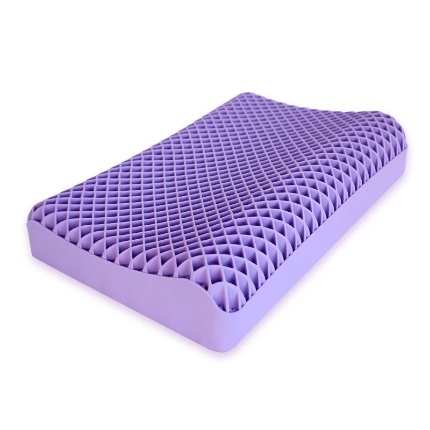 91家纺网 家纺一手货源 找家纺 （总）TPE果胶枕深睡可水洗紫色透气枕芯成人学生通用