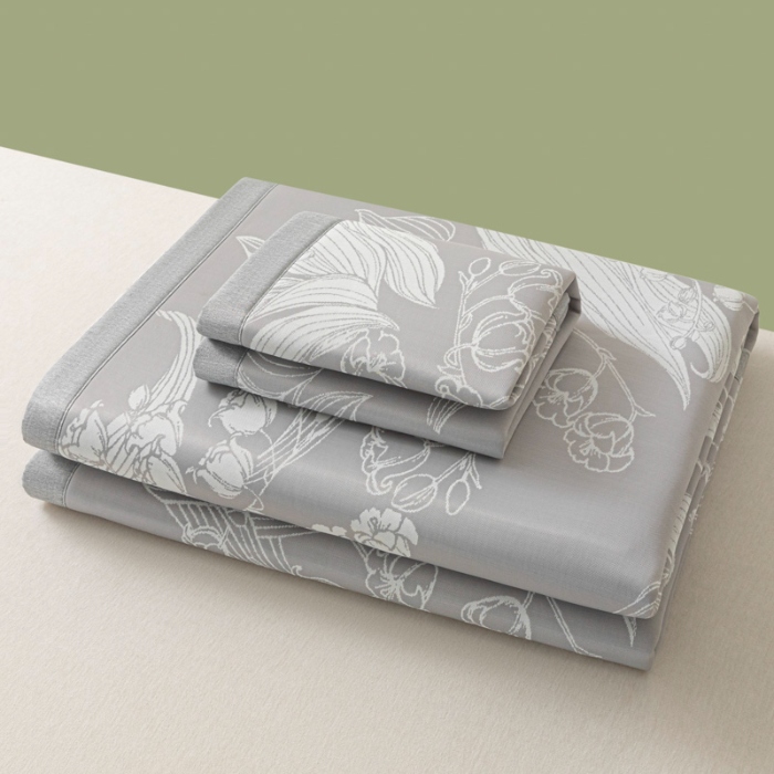 91家纺网 家纺一手货源 找家纺 （总）新方向 2025新款 专版花型 A类PE提花凉席-蕙质兰心