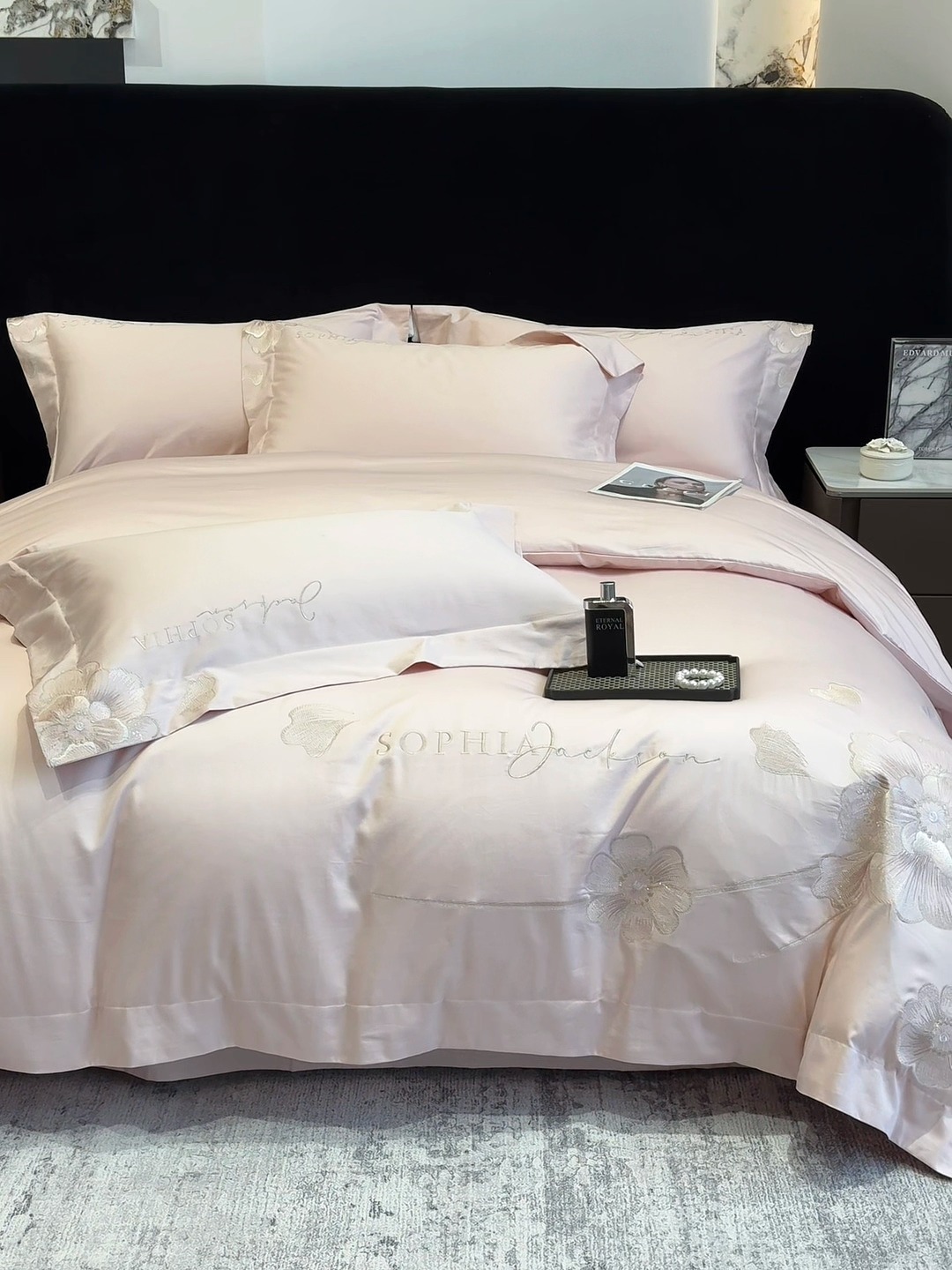 91家纺网 家纺一手货源 找家纺 （总）星蕴家纺 2024新款A类新疆全棉刺绣四件套-千禧