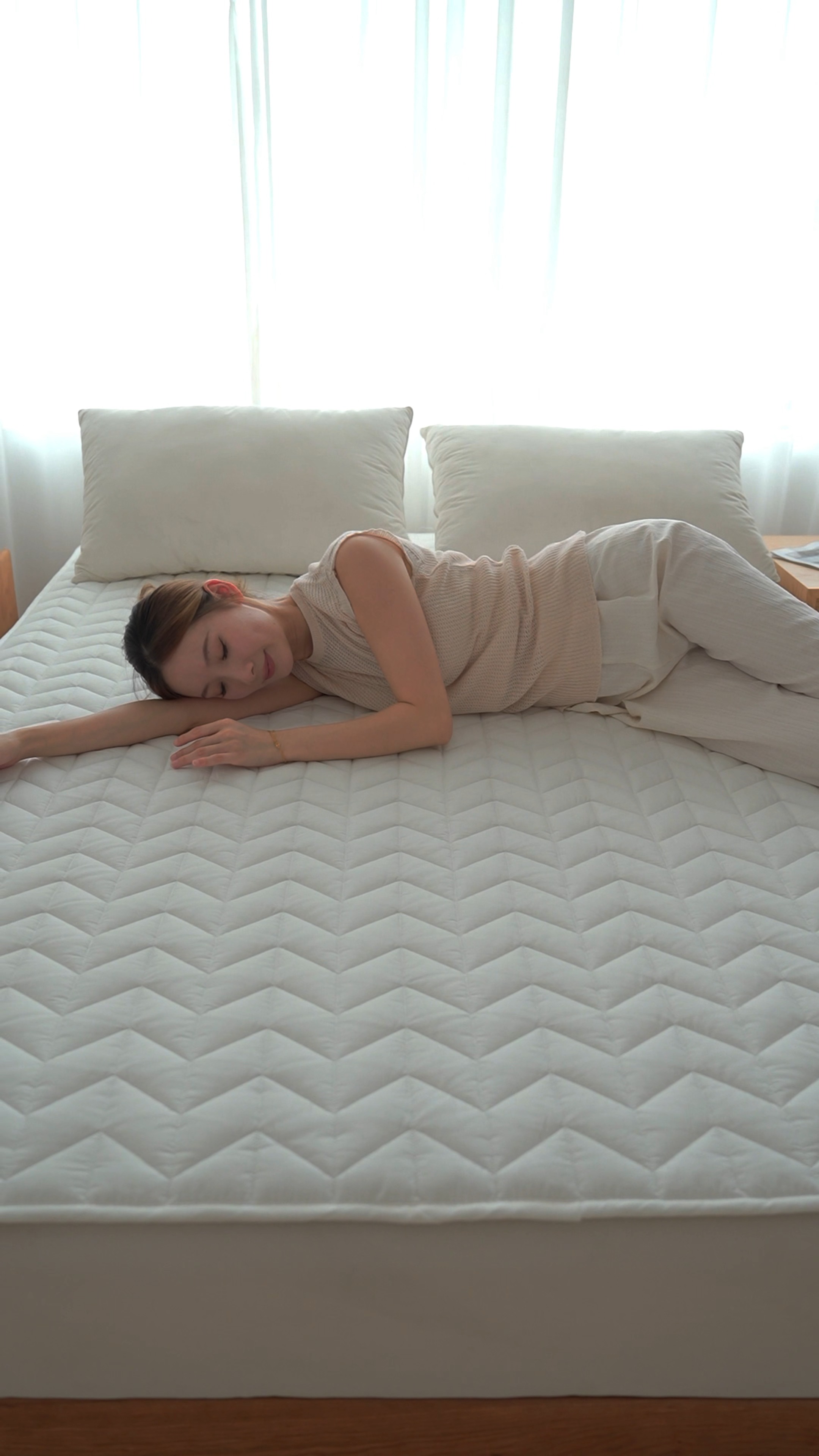 91家纺网 家纺一手货源 找家纺 （总）丽诺 2024新款全棉13070防滑床褥