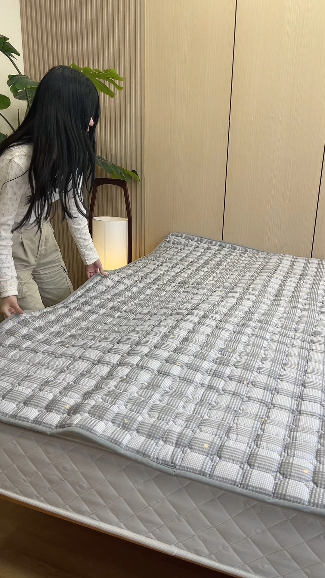 91家纺网 家纺一手货源 找家纺 丽诺床垫2025年全棉抗菌床褥床垫床护垫 小萝莉