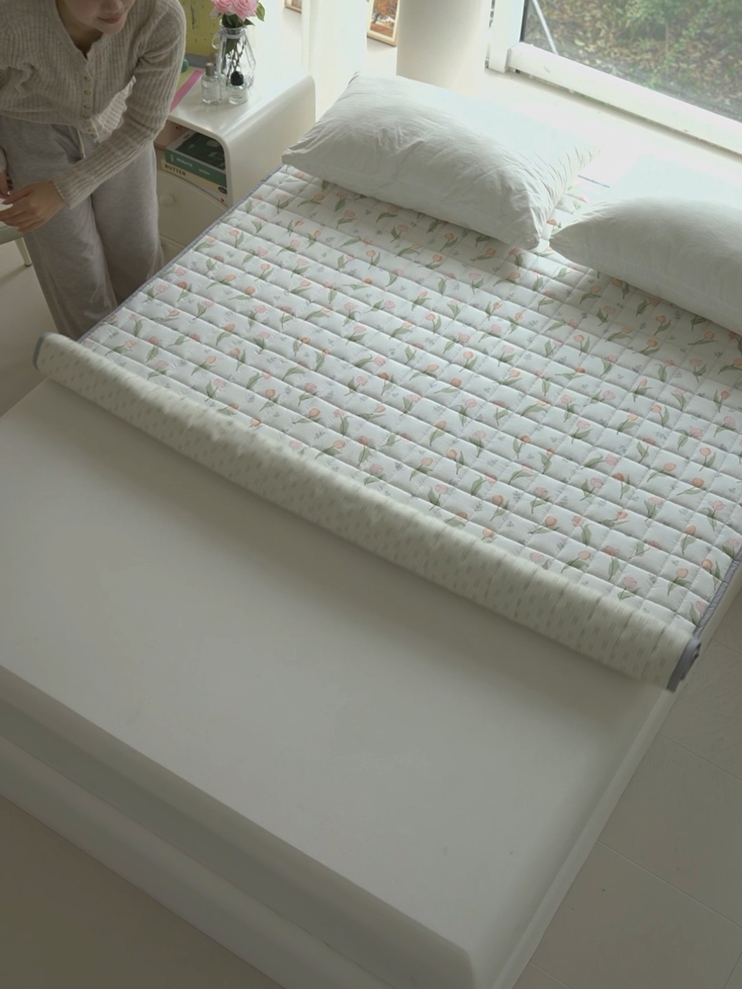 91家纺网 家纺一手货源 找家纺 丽诺床垫 2024新款木棉抗菌床护垫 贝加尔