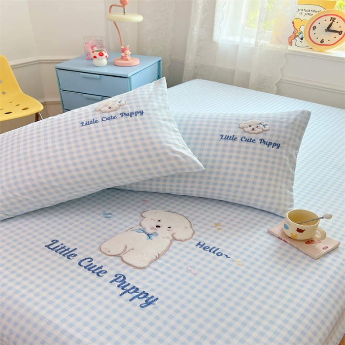 91家纺网 家纺一手货源 找家纺 （总）梦舒羽 2025春夏新款水洗棉兔毛绒贴布绣枕套单枕套（带买家秀）