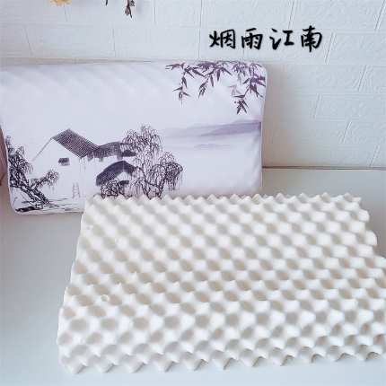 91家纺网 家纺一手货源 找家纺 （总）原创国风天然乳胶枕成人枕头枕芯狼牙按摩枕头