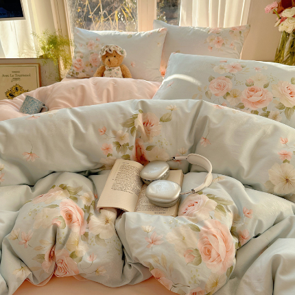 91家纺网 家纺一手货源 找家纺 （总）富瑞阁 新款印花加厚加密13070全棉四件套（全尺寸）