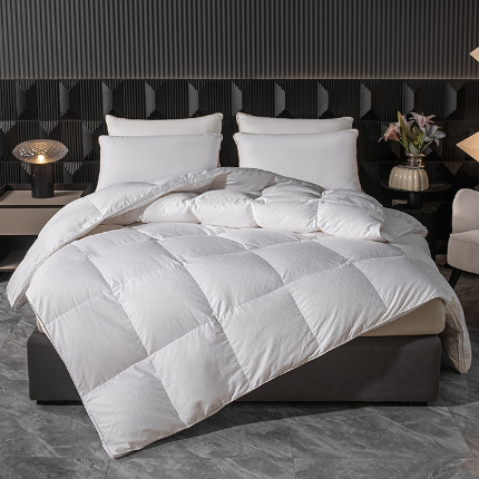 91家纺网 家纺一手货源 找家纺 （总）华盛羽绒被壳 2024新款全棉双层提提花不跑被超服帖鹅绒被