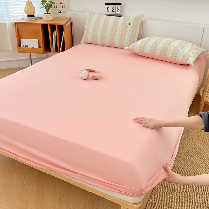 91家纺网 家纺一手货源 找家纺 （总）2025新款全棉色织水洗棉床笠单件防滑套四季通用