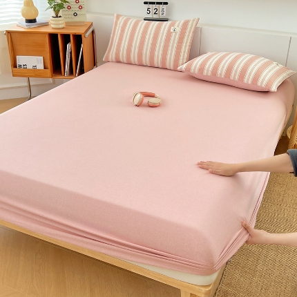 91家纺网 家纺一手货源 找家纺 （总）2025新款全棉色织水洗棉床笠单件防滑套四季通用