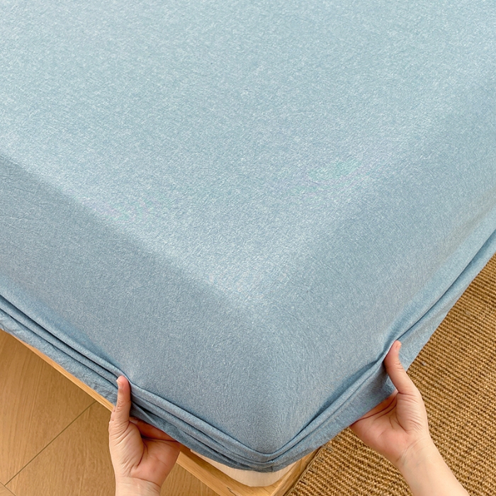 91家纺网 家纺一手货源 找家纺 （总）2025新款全棉色织水洗棉床笠单件防滑套四季通用