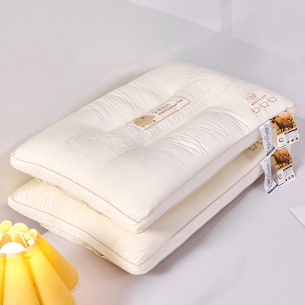 91家纺网 家纺一手货源 找家纺 刺绣羽丝枕 全棉羽丝枕 护颈枕 成人枕芯