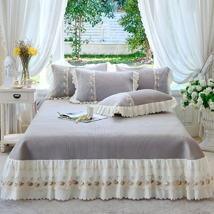 91家纺网 家纺一手货源 找家纺 （总）乐朵家居 2025新款 洛伊（可配同色系空调被）PE凉席三件套（复合） 控价258 