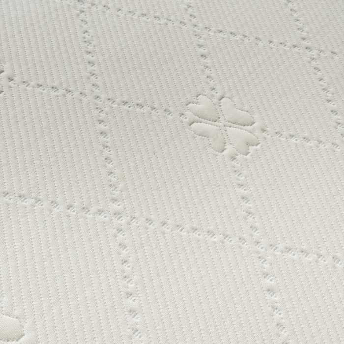 91家纺网 家纺一手货源 找家纺 苏米娜家纺2025春夏新款单凉席三件套PE中分子凉席床盖款三件套乙纶冰豆豆凉席三件套 四叶草-奶白