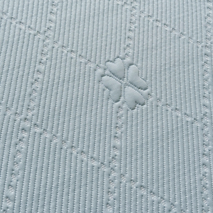 91家纺网 家纺一手货源 找家纺 苏米娜家纺2025春夏新款单凉席三件套PE中分子凉席床盖款三件套乙纶冰豆豆凉席三件套 四叶草-水蓝