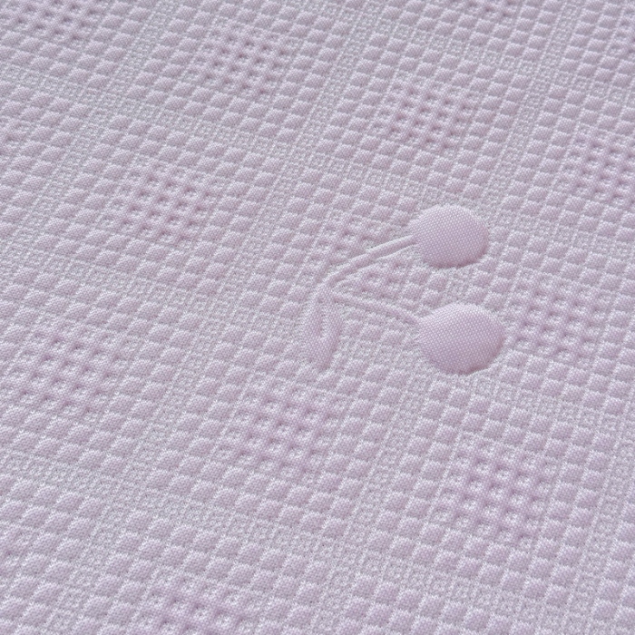 91家纺网 家纺一手货源 找家纺 苏米娜家纺2025春夏新款单凉席三件套PE中分子凉席床盖款三件套乙纶冰豆豆凉席三件套 樱桃-梦幻紫