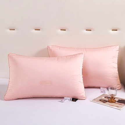 91家纺网 家纺一手货源 找家纺 兴丝露枕芯  全棉刺绣羽丝绒枕芯 羽丝枕 中高枕 成人枕头