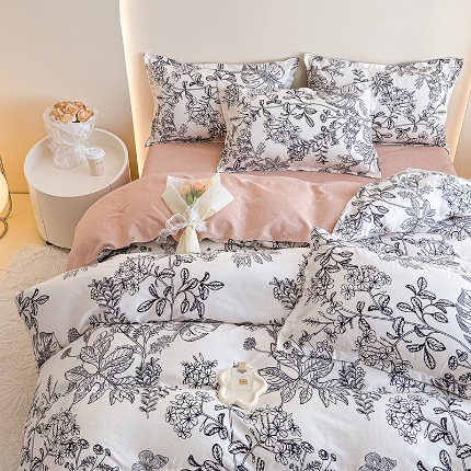 91家纺网 家纺一手货源 找家纺 （总）新品秋冬加厚磨毛植物羊绒四件套四季款床单款床笠款四件套床品长绒棉套件