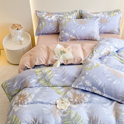 91家纺网 家纺一手货源 找家纺 （总）新品秋冬加厚磨毛植物羊绒四件套四季款床单款床笠款四件套床品长绒棉套件