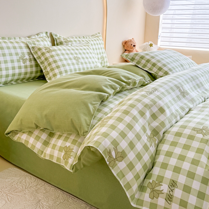 91家纺网 家纺一手货源 找家纺 （总）新品秋冬加厚磨毛植物羊绒四件套四季款床单款床笠款四件套床品长绒棉套件