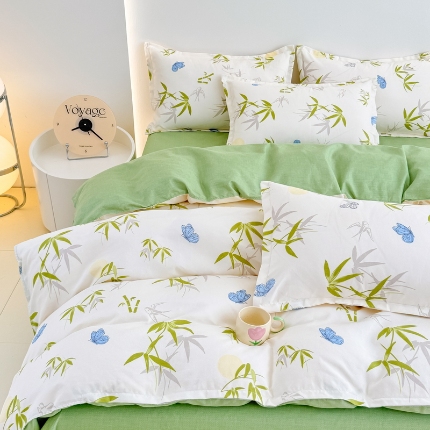 91家纺网 家纺一手货源 找家纺 （总）新品磨毛四件套植物羊绒床品套件单被套四件套床单款床笠款套件四季款