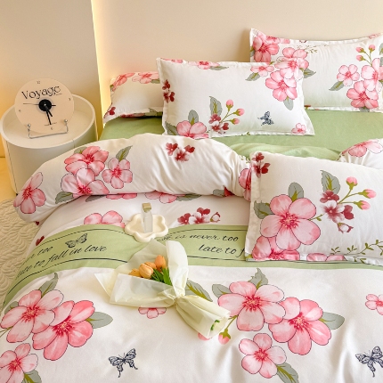 91家纺网 家纺一手货源 找家纺 （总）新品磨毛四件套植物羊绒床品套件单被套四件套床单款床笠款套件四季款