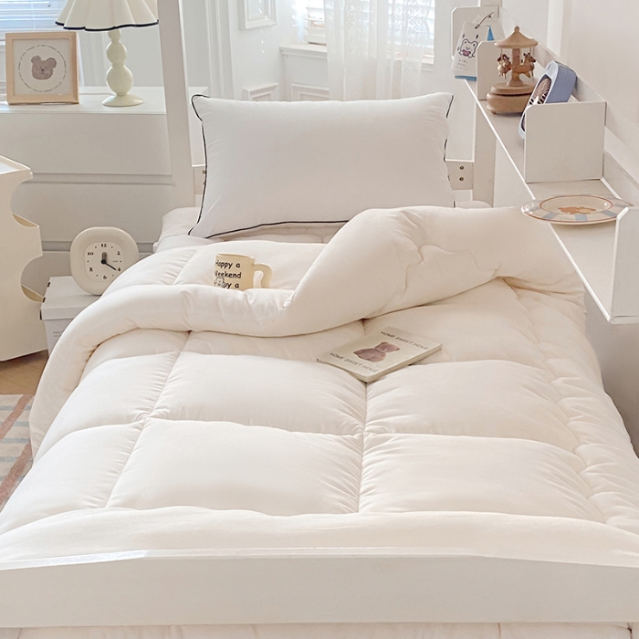 91家纺网 家纺一手货源 找家纺 （总）2025新款学生被芯被褥超柔细腻磨毛被芯床褥垫学生宿舍单双人被子春夏秋冬四季款