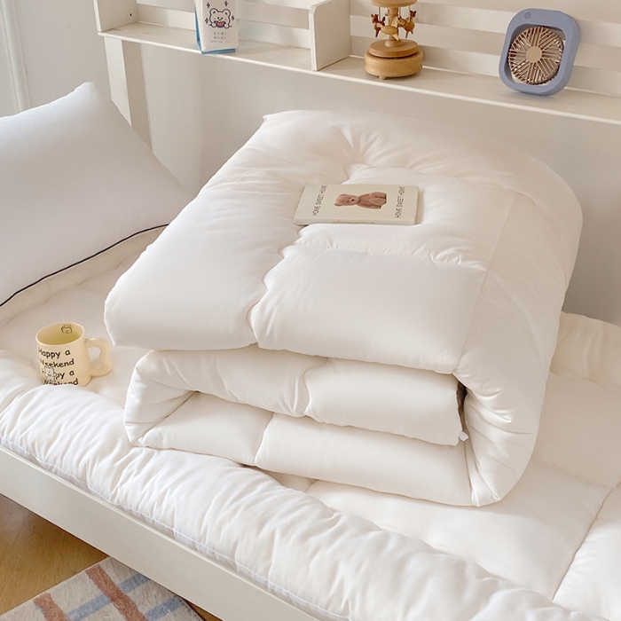 91家纺网 家纺一手货源 找家纺 （总）2025新款学生被芯被褥超柔细腻磨毛被芯床褥垫学生宿舍单双人被子春夏秋冬四季款