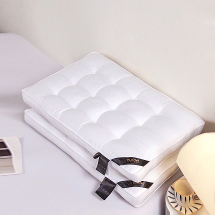 （总）兴丝露枕芯 全棉羽丝绒枕芯 全棉立体蜂窝护颈枕  全棉羽丝枕