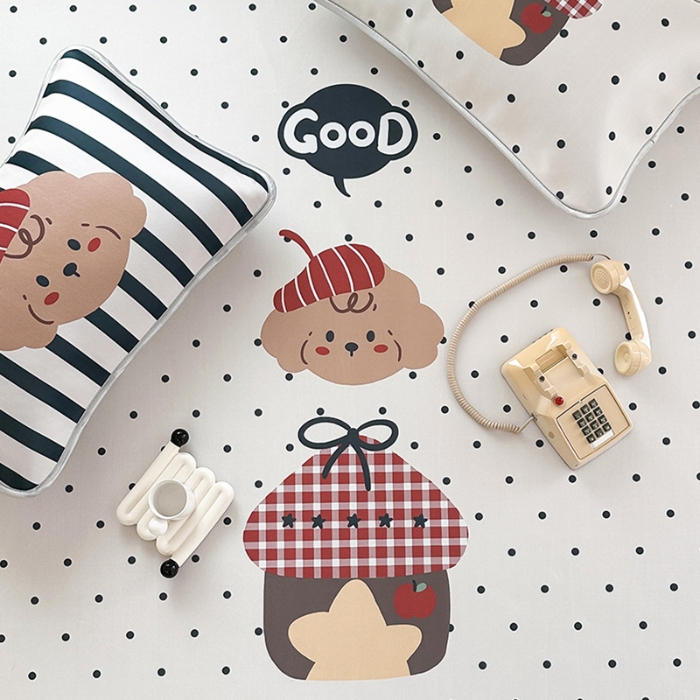 91家纺网 家纺一手货源 找家纺 （总）RYB红黄兰 2025新款INS原创超萌卡通大版碳光冰丝凉席三明治空调席三件套席子