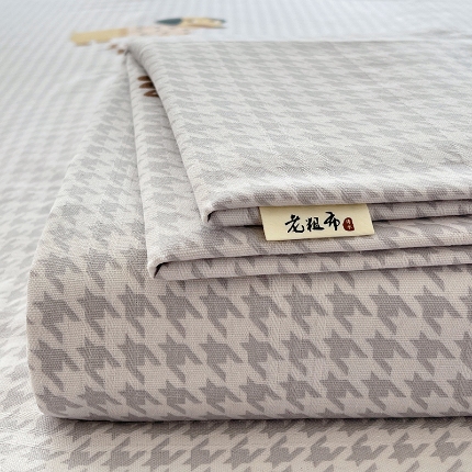 91家纺网 家纺一手货源 找家纺 （总）（有买家秀）2025夏季新款原棉缎条老粗布三件套加厚单床单枕套吸汗透气凉席
