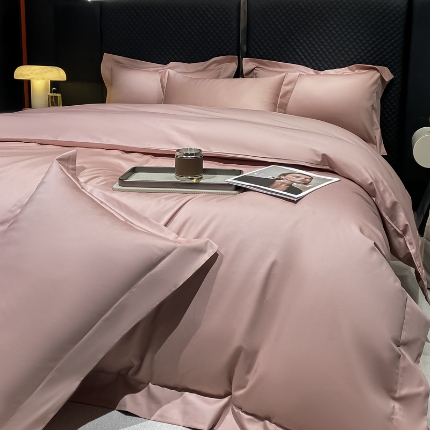 91家纺网 家纺一手货源 找家纺 （总）星蕴家纺 2025新款纯色澳棉长绒棉摩卡系列四件套