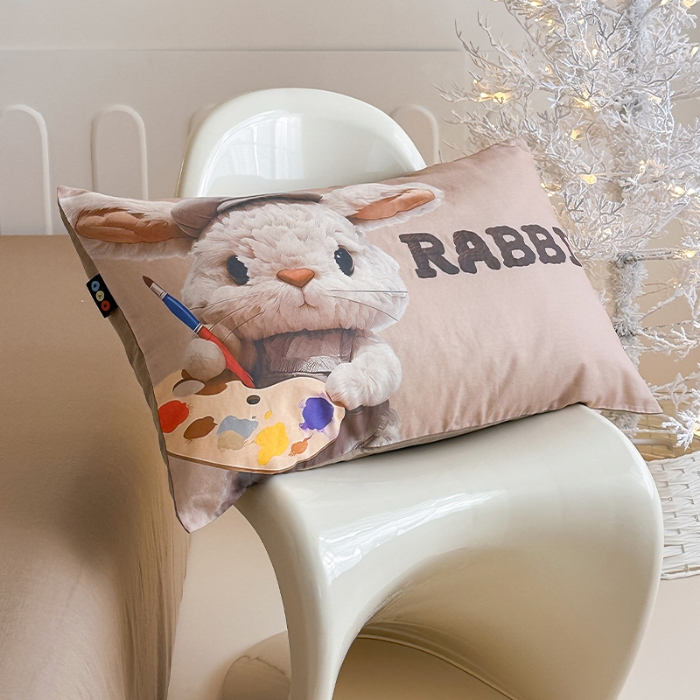 91家纺网 家纺一手货源 找家纺 （总）RYB红黄兰 2025新款ins卡通5D立体数码全棉纯棉有氧双层纱四件套系列