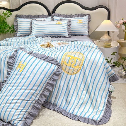 91家纺网 家纺一手货源 找家纺 （总）经年 2025新款水洗真丝韩版夏被浅夏系列