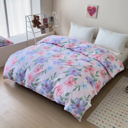 91家纺网 家纺一手货源 找家纺 （总） 雨萝家纺 新款12868全棉被罩纯棉被套