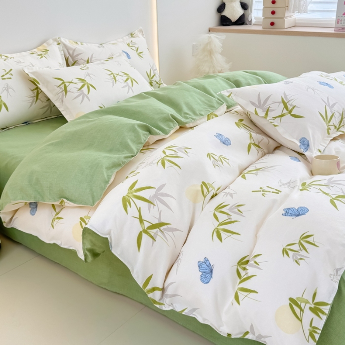 91家纺网 家纺一手货源 找家纺 （总）梦舒阳2025新款磨毛植物羊绒四件套高克重床单款床笠款四件套