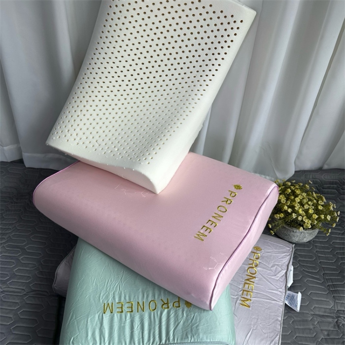 91家纺网 家纺一手货源 找家纺 （总）天然乳胶枕成人天丝莫代尔刺绣款高低平面款乳胶枕头枕芯