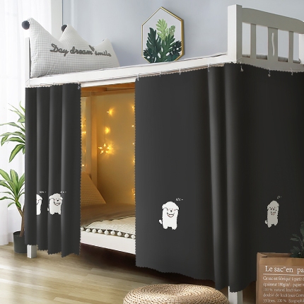 91家纺网 家纺一手货源 找家纺 （总）学生宿舍床帘上下铺隐私帘员工宿舍简易床帘CL52批发可咨询报价