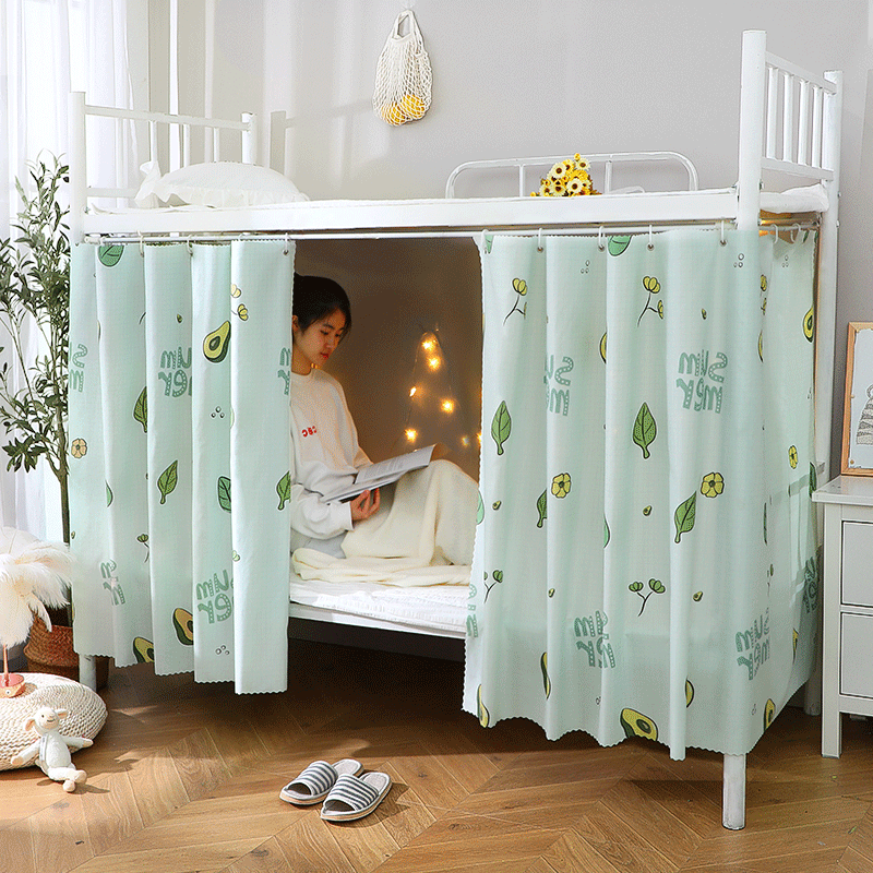 91家纺网 家纺一手货源 找家纺 （总）学生宿舍床帘上下铺隐私帘员工宿舍简易床帘CL52批发可咨询报价