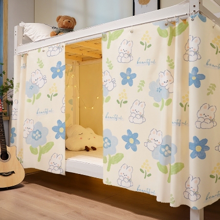 91家纺网 家纺一手货源 找家纺 （总）学生宿舍床帘上下铺隐私帘员工宿舍简易床帘CL52批发可咨询报价