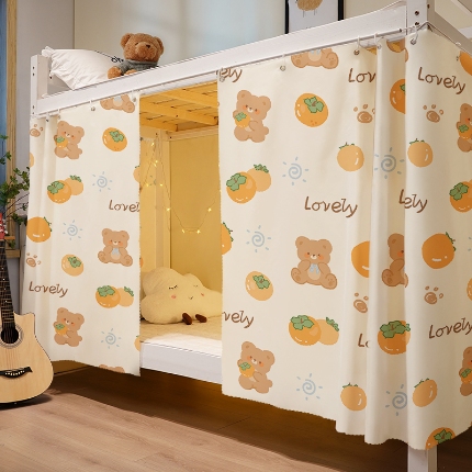 91家纺网 家纺一手货源 找家纺 （总）学生宿舍床帘上下铺隐私帘员工宿舍简易床帘CL52批发可咨询报价