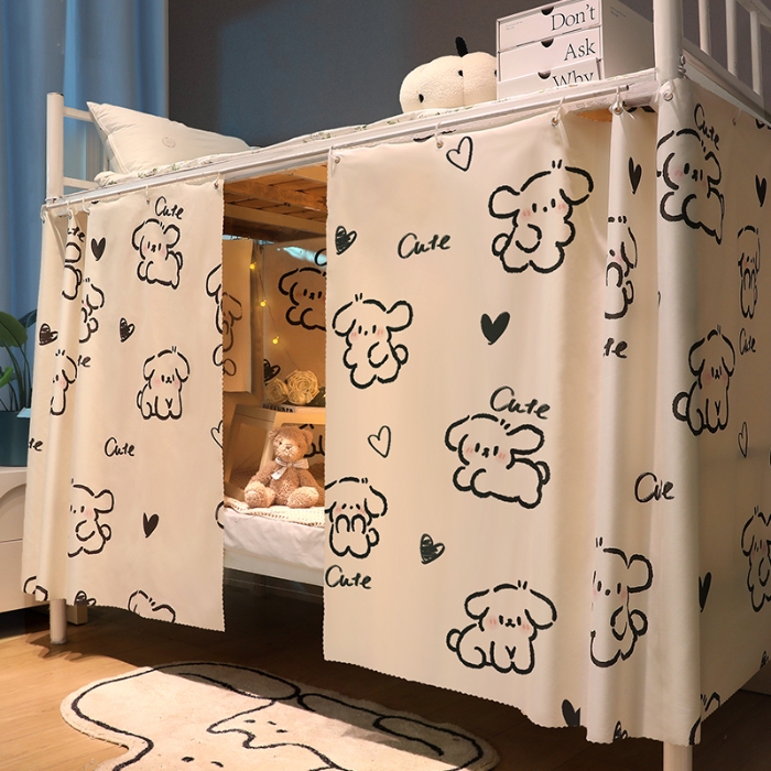 91家纺网 家纺一手货源 找家纺 （总）学生宿舍床帘上下铺隐私帘员工宿舍简易床帘CL52批发可咨询报价