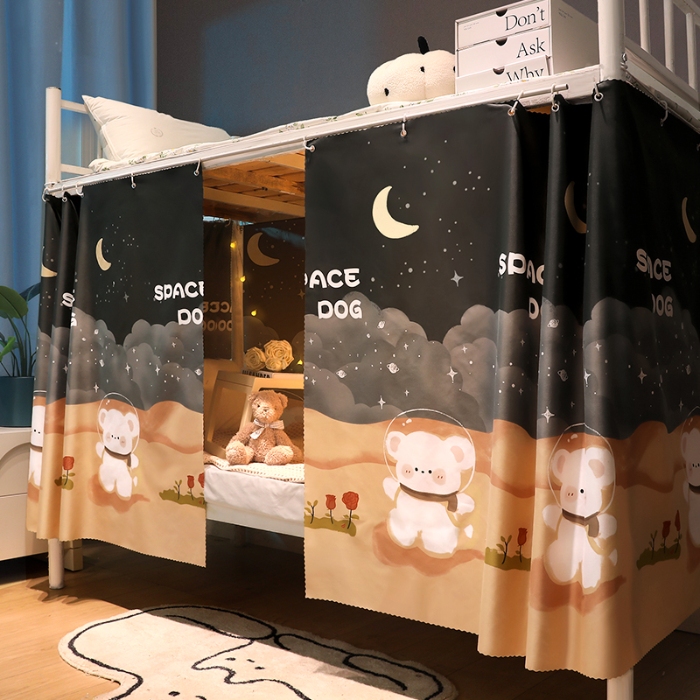 91家纺网 家纺一手货源 找家纺 （总）学生宿舍床帘上下铺隐私帘员工宿舍简易床帘CL52批发可咨询报价