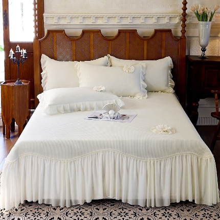 91家纺网 家纺一手货源 找家纺 （总）乐朵家居 2025新款 法芙娜  PE凉席三件套（复合） 控价238