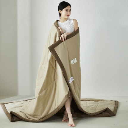 （总）恋人优选  2025新款波纹纱全棉提花10%大豆夏凉被夏被