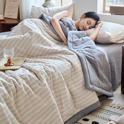 （总）恋人优选 2025新款纯棉色织水洗夏被